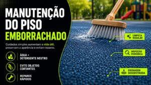 Cuidados e manutenção do piso emborrachado